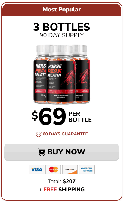 horse peak gelatin 3 bottles price