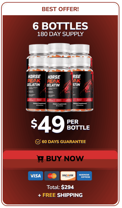 horse peak gelatin 6 bottles price